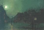 Atkinson Grimshaw View of Heath Street by Night painting